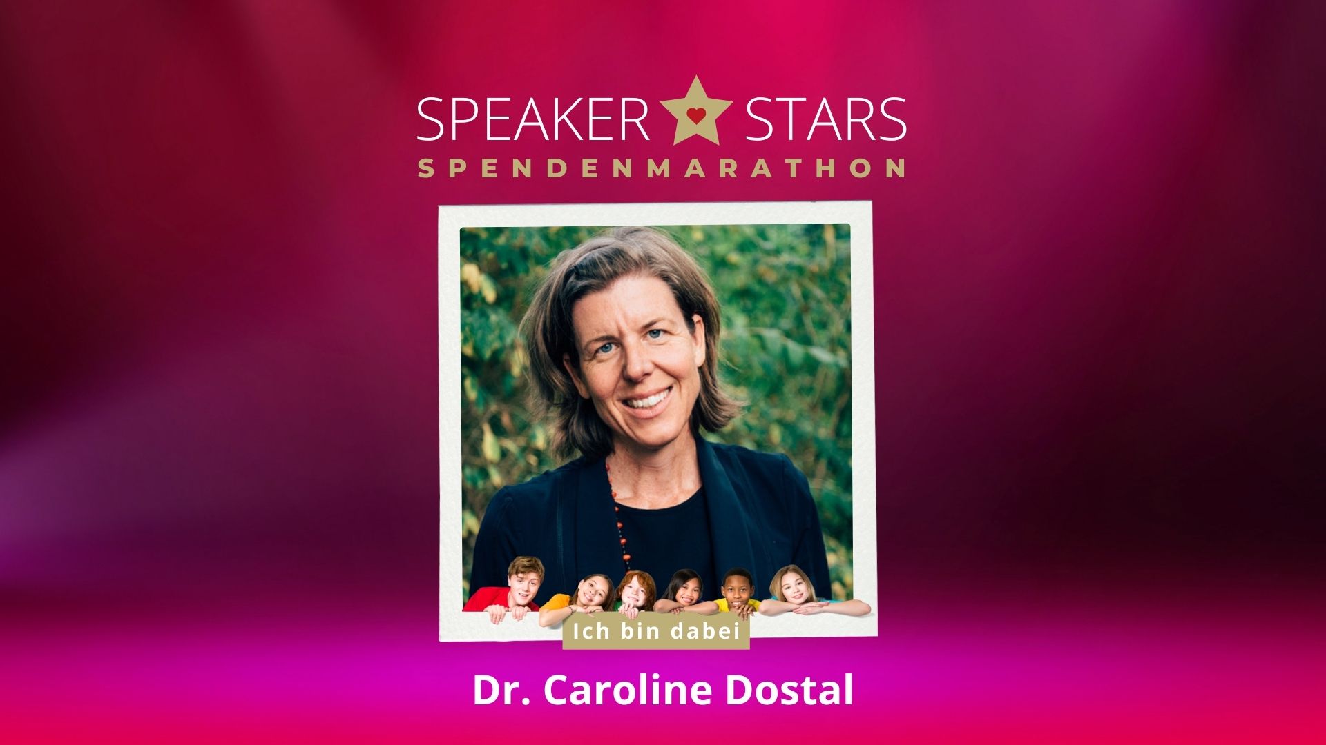 Spendenmarathon - Dr. Caroline Dostal | speakerstars.de